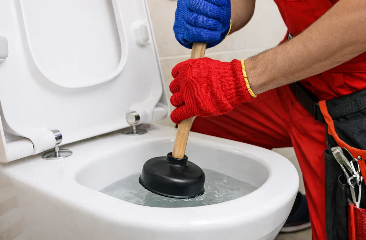 Clogged Toilet Repair Erin
